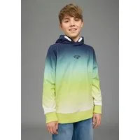 KangaROOS Kapuzensweatshirt Kapuzenweatshirt mit Batik-Optik für Jungen, mit Kapuze, mit Batikmuster, aus Baumwolle