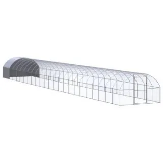 VidaXL Hühnerstall / Geflügelstall mit Dach 3 m, 24 m, 2 m