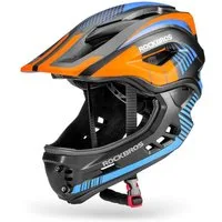 ROCKBROS Kinderfahrradhelm TT-32 (Fahrradhelm Set, Kinderhelm Set mit Kinnschutz), Kinderhelm mit abnehmbarem Fullface Kinnschutz