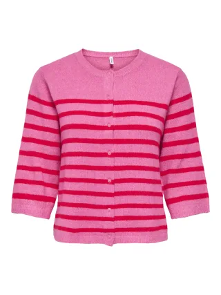 ONLY - ONLVIOLA SS O-NECK CARDIGAN KNT Wild Orchid - Gr. - S