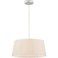 STANBOW Deckenleuchte Deckenlampe mit Pillise-Stoffschirm, Hängelampe, Modern-Skandinavisch, ohne Leuchtmittel, Pedellampe, Ess-, Wohn- & Schlafzimmer, 150 cm, E27, Höheverstellbar