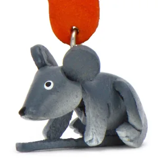 Maus Schl?sselanh?nger aus Leder