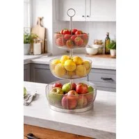 BOLTZE GRUPPE GmbH Dekoetagere Etagere Linaro Modern Silver Design Höhe 70cm (1 St)