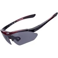 ROCKBROS Fahrradbrille Polarisierende Fahrradbrille mit UV-400-Filter mit schwarzem Etui