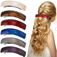 Zaewry Haarspange 6-teiliges Set Retro-Damen-Haarspangen, französische Haaraccessoires, 9,2 cm automatische Klick-Haarspangen für Frauen und Mädchen