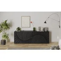 OTTO home Sideboard Snake, Kommode, Anrichte, Stauraummöbel Breite 241 cm, Siebdruck-Front, moderne Wohnmöbel, 4 Türen, viel Stauraum, stilvoll und funktional