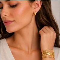 XCOAST Creolen-Set Edelstahl-Creolen mit 18K Goldbeschichtung – elegant, farbecht (perfekte Geschenkidee, 2-tlg., Hautfreundlich & hypoallergen: Aus 316L Edelstahl), Edelstahl 316