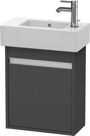 Duravit Ketho Waschtischunterbau wandhängend Graphit Matt 450x225x550 mm - KT6629R4949 KT6629R4949