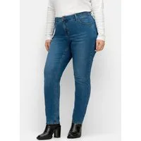 Sheego Bequeme Jeans Stretch-Jeans normal im komfortablen Curvy-Schnitt VERENA