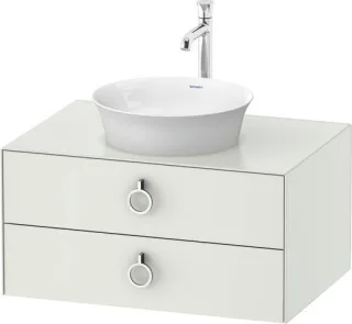 Duravit White Tulip Konsolenwaschtischunterbau wandhängend Weiß Seidenmatt 800x550x408 mm - WT499003 WT499003636