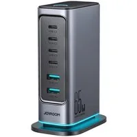 JOYROOM Joyroom JR-TCM02 Multiport GaN Ladegerät 65W EU 4x USB-C 2x Smartphone-Ladegerät