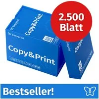 Easyprint Drucker- und Kopierpapier Kopierpapier 2500 Blatt A4 Premium Hochweiß CIE 160 Testsieger PEFC, PEFC-Zertifikat (GFA-PEFC-COC-500582)
