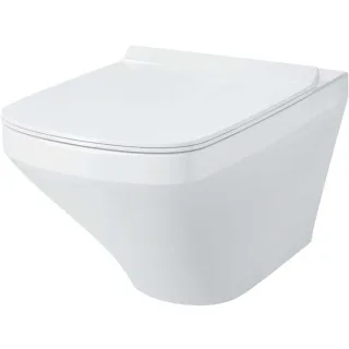 Duravit DuraStyle Wand Tiefspül WC 2551090000 für 4,5 Liter, weiss, Rimless