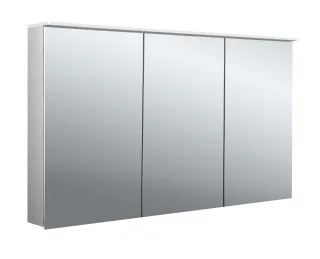 emco Lichtspiegelschrank flat 2 Design, Aufputz, mit Waschtischbeleuchtung, 3 Türen, 1300 mm, 979706 979706409