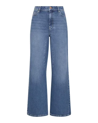 msch copenhagen - MSCHBine Ada Cut Relaxed Jeans Mid Blue Wash - Gr. - XS