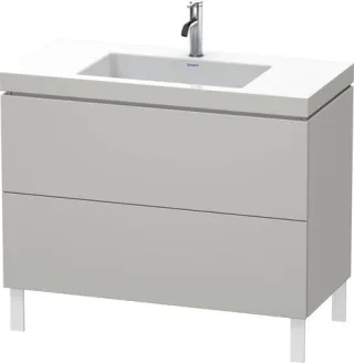 Duravit L-Cube c-bonded Set bodenstehend Betongrau Matt 1000x480x698 mm - LC6938O0707 LC6938O0707