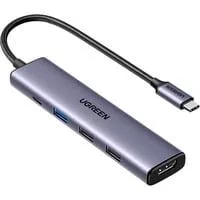 CM478 5-in-1 USB-C Hub, Dockingstation silber
