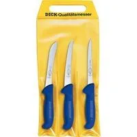 ErgoGrip Messersatz Fisch, 3-teilig blau, Sortiermesser, 2 Ausbeinmesser