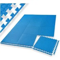 tectake Bodenschutzmatte Schutzmattenset, 12er Set mit 24 Randstücken, 12-teilig mit 24 Randstücken