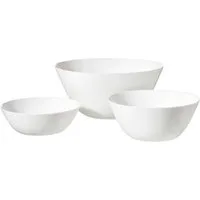 Ritzenhoff & Breker Schale Schalen 3er Set fresh Ø 16 /18/24 cm weiß Opal Glas, Mikrowellen geeignet, Spülmaschinenfest