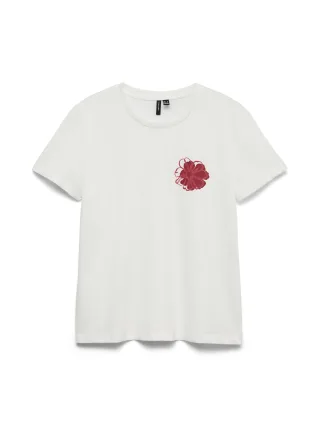 VERO MODA - VMVANJA FRANCIS SS TOP BOX JRS Snow White - Gr. - L