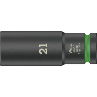 Wera 8790 C Impaktor Deep Steckschlüsseleinsatz mit 1/2"-Antrieb Grün - 05004837001
