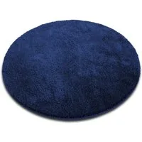 Karat Badematte Bari Hazy, Rund, Badteppich, Viele verschiedene Farben & Größen, Höhe 30 mm, Weicher & dichter Flor, Polyester, Mikrofaser, Rund, besonders weich durch Mikrofaser