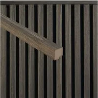 HOME DELUXE Abschlussleiste für Akustikpaneel ENDO - 80 cm, MDF, 5-St., passend für Akustikpaneele SONIC, Wandpanelee Lamellenverkleidung