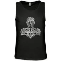 Urban Backwoods Tanktop Thor's Hammer II Ärmelloses T-Shirt Mjölnr Viking Vikings Wikinger Odhin Walhalla Midgard Loki