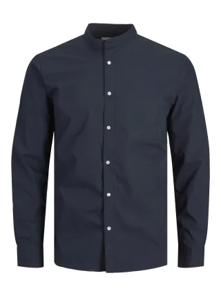 JACK&JONES - JJJOE SHIRT LS PLAIN MAO navy blazer - Gr. - S