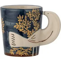 Bloomingville Tasse Bloomingville Hezha Tasse, Blue, Steingut