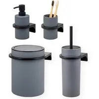 bremermann Badaccessoire-Set SAVONA 4tlg. Soft-Touch, 4 tlg.