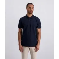 Pierre Cardin Poloshirt Poloshirt uni pique mit Logo Schriftzug