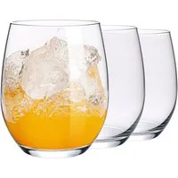 KONZEPT Gläser-Set 400 ml, Besonders stabil, ideal für Wasser, Saft, Limo, Gin, 6-tlg., Leicht, Strapazierfähig, Transparent