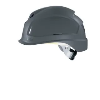 uvex pheos B-S-WR Schutzhelm mit Lüftung- mit Drehradsystem - gekürztem Schirm  grau 52 cm - 61 cm - 9772832