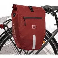 Bronea Fahrradtasche 2in1 Gepäckträgertasche Fahrrad XXL 28 Ltr - Verstärkt - Abnehmbar (Fahrradtasche für Gepäckträger hinten, Wasserdicht & Reflektierend - Laptoptasche), Innovatives verstellbares Click System für alle Gepäckträger