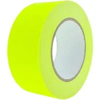 varivendo Klebeband Neon-Gewebeband 50mm gelb, 25m Rolle, UV-aktiv (Rolle, 1-St., Gewebeklebeband) Neon Neonklebeband Klebeband Schwarzlicht