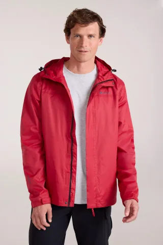 Mountain Warehouse - "Torrent" Jacke, wasserfest für Herren (Dunkelrot)
