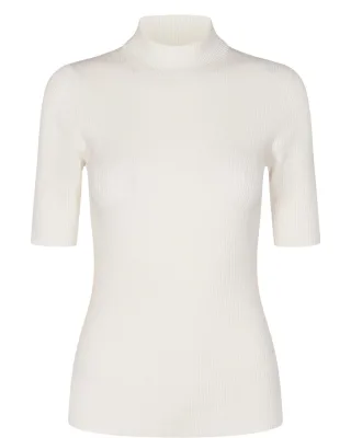Nümph - NUBIA SS PULLOVER cloud dancer - Gr. - XS