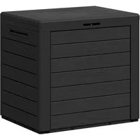 vidaXL Gartenbox Gartentruhe Anthrazit 58,5x46x55 cm Polypropylen