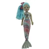 Sweety-Toys Meerjungfrauenpuppe Sweety Toys 13340 Stoffpuppe Meerjungfrau Prinzessin 45 cm türkis