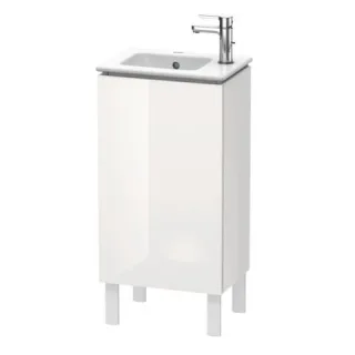 Duravit L-Cube Waschtischunterbau bodenstehend Weiß Hochglanz 420x294x704 mm - LC6273R8585 LC6273R8585