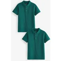 Next Poloshirt Schul-Poloshirts aus Baumwolle im 2er-Pack (2-tlg)