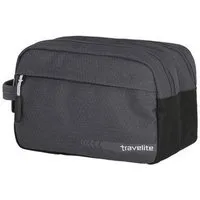 travelite Kulturbeutel Travelite Kick OFF Kulturtasche Waschtasche dunkelgrau anthrazit
