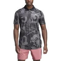 adidas Performance Poloshirt Club Graphic grau Herren