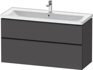 Duravit D-Neo Waschtischunterbau wandhängend Graphit Matt 1184x452x625 mm - DE43910BD490000 DE43910BD490000