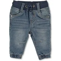Sterntaler® Stoffhose Jeanshose (1-tlg) Jeans aus elastischem Jogg-Denim im Used Look, Komfortbund und Taschen