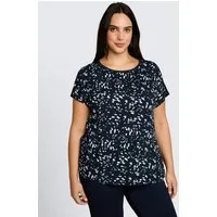 TOM TAILOR PLUS T-Shirt T-Shirt Plus Size - T-Shirt im Material-Mix