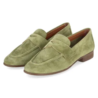 Kaerlek Loafer AIDA 02  Grün - Gr. 36 -  Leder und Synthetik