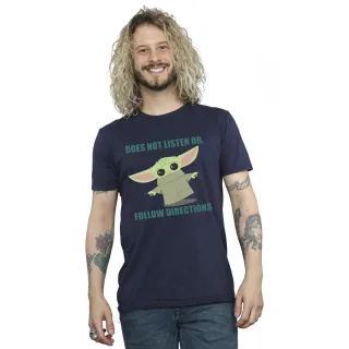 Star Wars - "The Mandalorian Does Not Listen" T-Shirt für Herren (Marineblau)